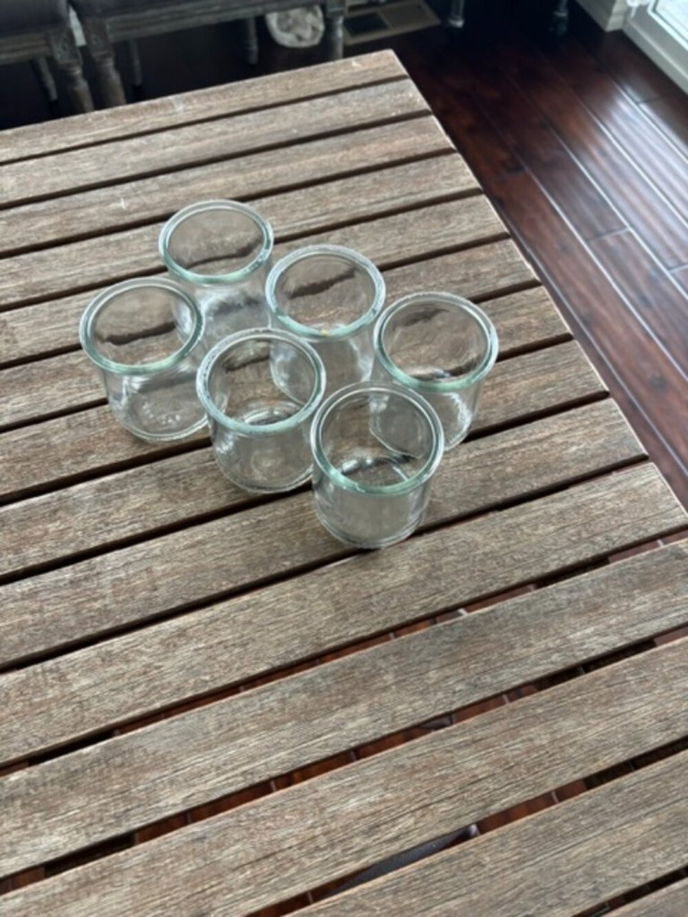 Set of 6 Small Glass Jars - REDUCED!